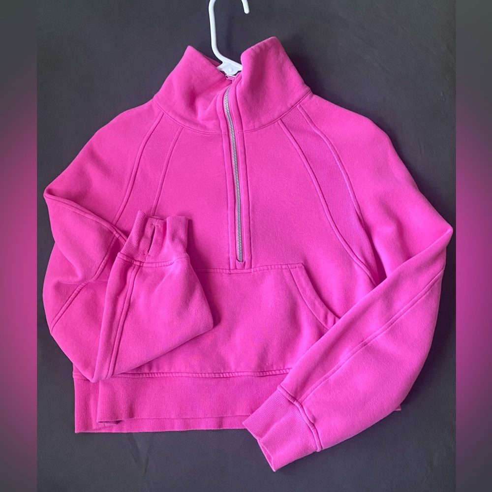 LULULEMON “Scuba” Oversized Funnel Neck, XS/S, Sonic Pink